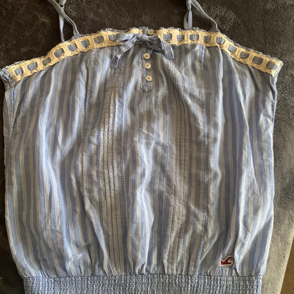 Hollister Tank•Light blue-adjustable straps Size Large